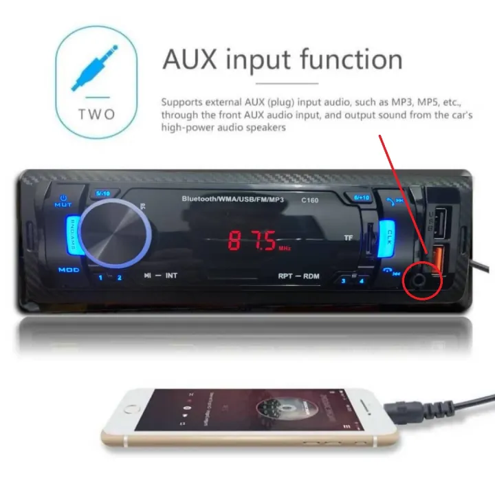 Car Radio Bluetooth USB Receiver Car Stereo Player Bluetooth Car Audio Player Bluetooth Car