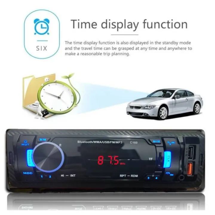 Car Radio Bluetooth USB Receiver Car Stereo Player Bluetooth Car Audio Player Bluetooth Car