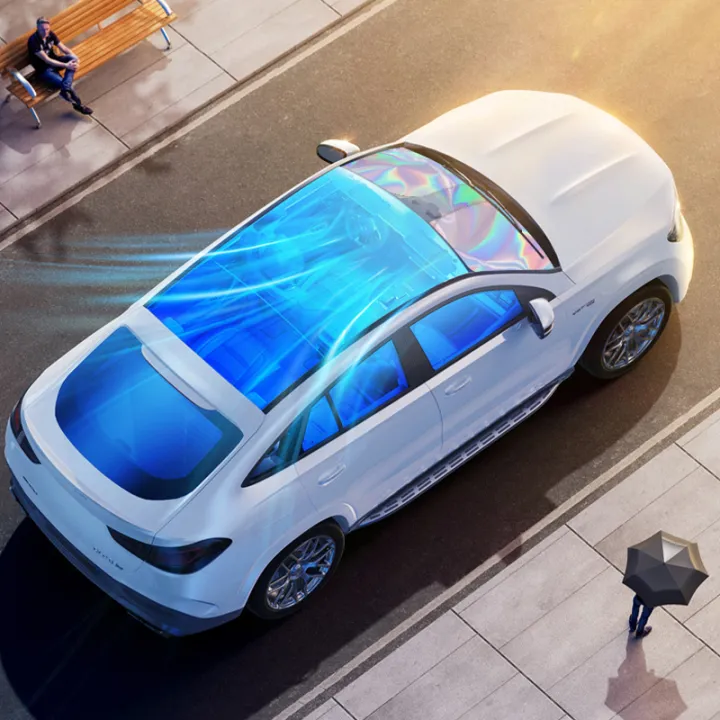 Car Sun Shade Laser Front Window Sunshade Universal Summer Thermal Insulation Sun Protection Parasol UV Ray Sun Shade 汽車遮陽