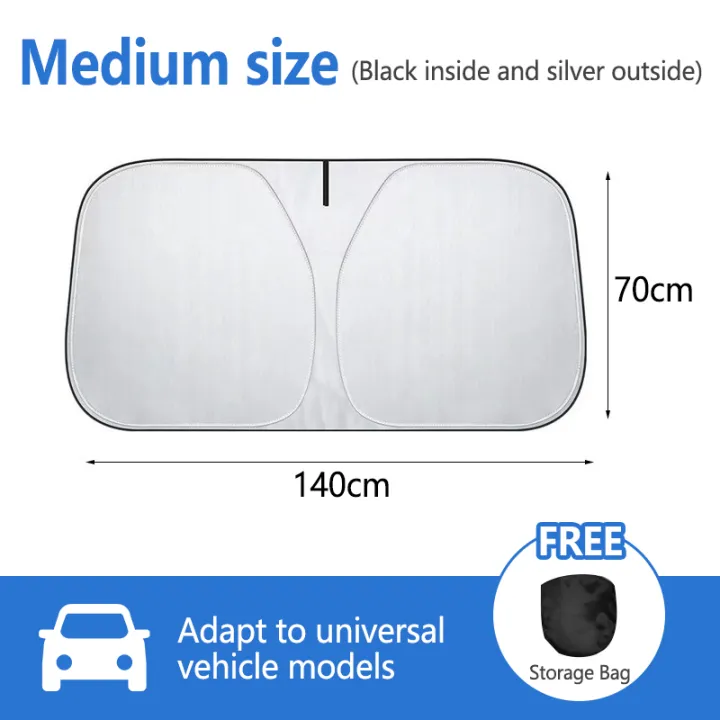 Car Sun Shade Laser Front Window Sunshade Universal Summer Thermal Insulation Sun Protection Parasol UV Ray Sun Shade 汽車遮陽