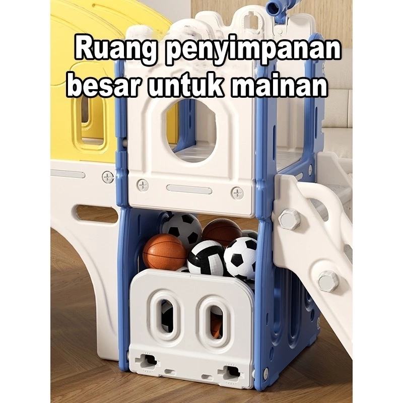 Hight Fence Foldable gelongsor kanak kanak slide for kids playground kids Indoor Swing Basket Papan Gelongsor