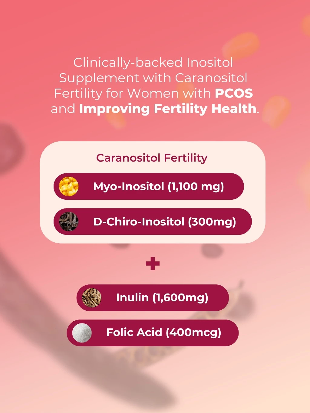 CONCEVOIR | Myo-Inositol & D-Chiro-Inositol Supplement (30 Sachets) Fertility | Hormonal Imbalance