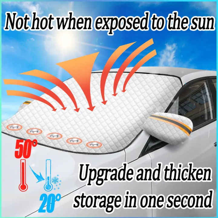 Car sun shade Windshield Cover Foldable Car Sunshade - Block 99% Sunlight, Save Your Car Interior Sedan/SUV/hatchback/Truck/MPV/Van Universal Anti-UV windshield cover