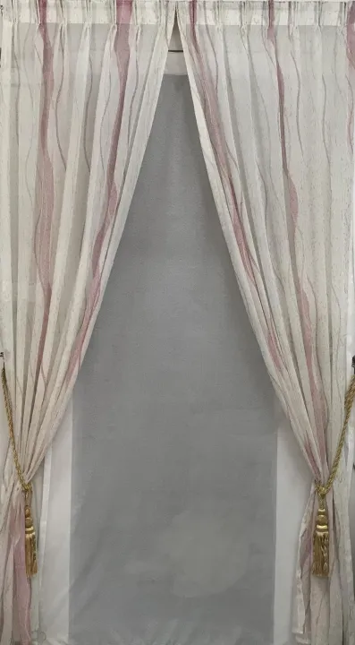 High Quality Warm Gauze Curtain SERIES 3 (Adjustable Length) ( READY STOCK)